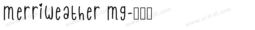 Merriweather MG字体转换